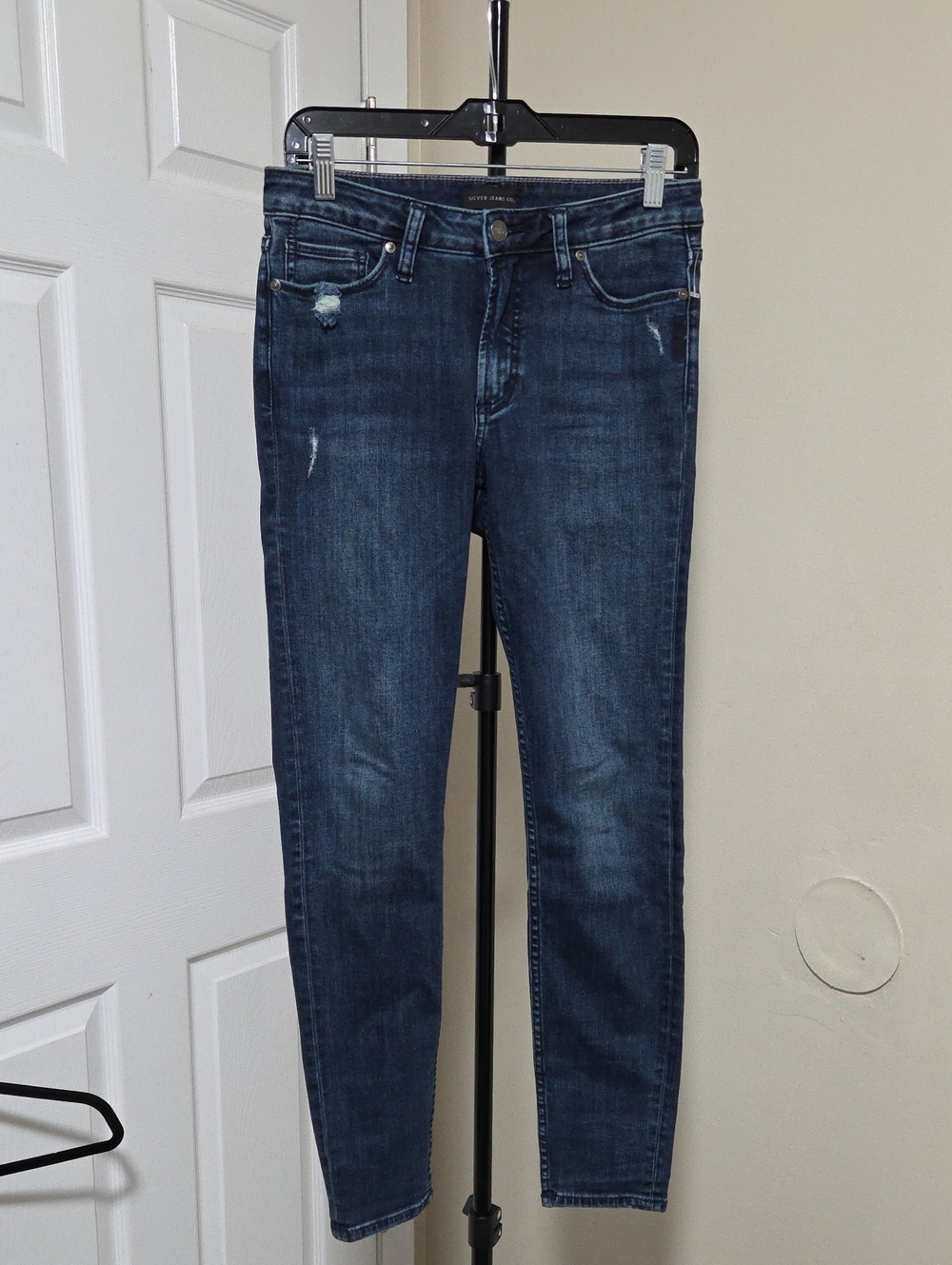 Silver Jeans Dark Indigo Skinny Jeans